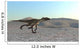 Utahraptor Running across Desert Wall Decal Design 3