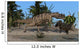 Ceratosaurus Hunting down Triceratops Wall Decal