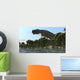 Ceratosaurus Hunting Prehistoric Wetlands Wall Decal Design 2