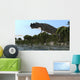 Ceratosaurus Hunting Prehistoric Wetlands Wall Decal Design 2