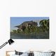 Ceratosaurus Hunting Prehistoric Wetlands Wall Decal Design 1