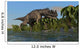 Ceratosaurus Hunting Prehistoric Wetlands Wall Decal Design 1