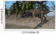 Ceratosaurus Hunting Shoreline Lake Wall Decal Design 1