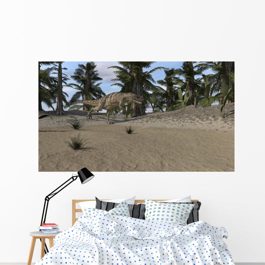 Ceratosaurus Hunting Prehistoric Environment Wall Decal Design 7