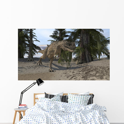 Ceratosaurus Hunting Prehistoric Environment Wall Decal Design 6