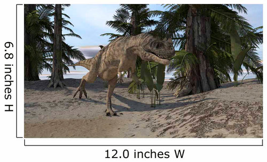 Ceratosaurus Hunting Prehistoric Environment Wall Decal Design 6
