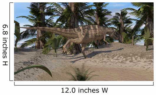 Ceratosaurus Hunting Prehistoric Environment Wall Decal Design 5