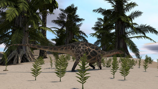 Dicraeosaurus Walking through Desert Wall Decal Design 2