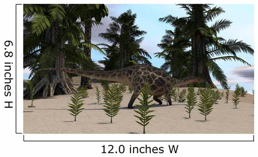 Dicraeosaurus Walking through Desert Wall Decal Design 2