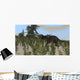 Brown Einiosaurus Grazing Desert Wall Decal Design 1
