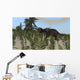 Brown Einiosaurus Grazing Desert Wall Decal Design 1