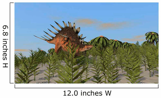 Kentrosaurus Grazing amongst Desert Wall Decal Design 2