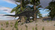 Spinosaurus Hunting Desert Environment Wall Decal Design 2