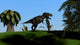 Tyrannosaurus Rex Hunting Open Wall Decal Design 6