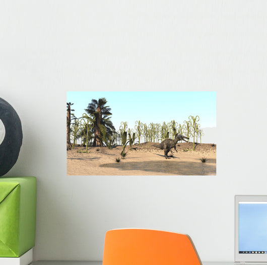 Suchomimus Walking through Desert Wall Decal Design 2