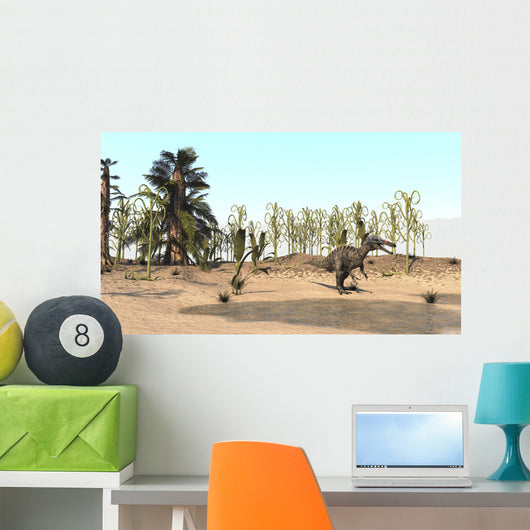 Suchomimus Walking through Desert Wall Decal Design 2