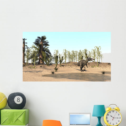 Suchomimus Walking through Desert Wall Decal Design 2