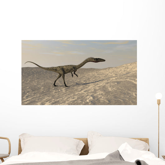 Suchomimus Walking through Desert Wall Decal Design 1