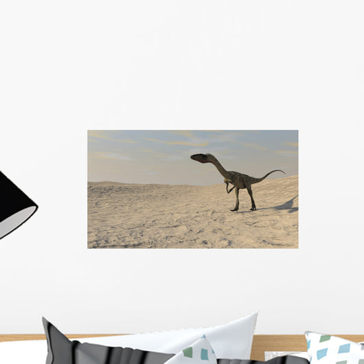 Coelophysis Walking across Barren Wall Decal Design 2