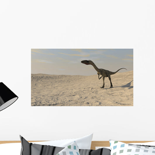 Coelophysis Walking across Barren Wall Decal Design 2