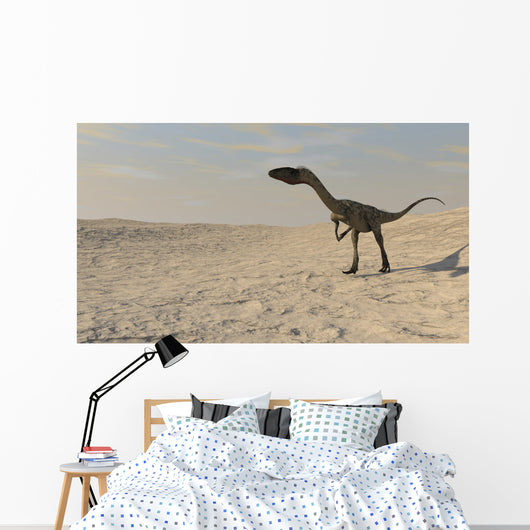 Coelophysis Walking across Barren Wall Decal Design 2