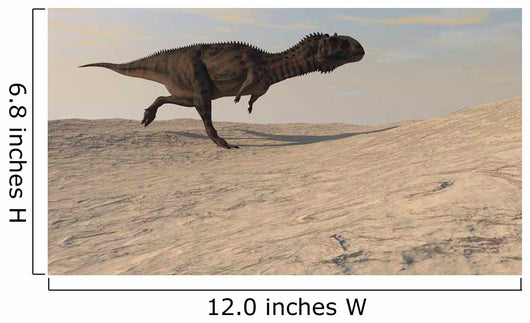 Majungasaurus Running across Barren Wall Decal Design 3