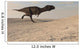 Majungasaurus Running across Barren Wall Decal Design 3