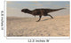 Majungasaurus Running across Barren Wall Decal Design 1