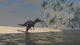 Suchomimus Hunting for Food Wall Decal