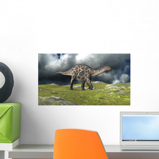Dicraeosaurus Walking across Field Wall Decal Design 4