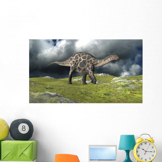 Dicraeosaurus Walking across Field Wall Decal Design 4