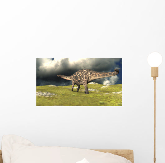 Dicraeosaurus Walking across Field Wall Decal Design 3