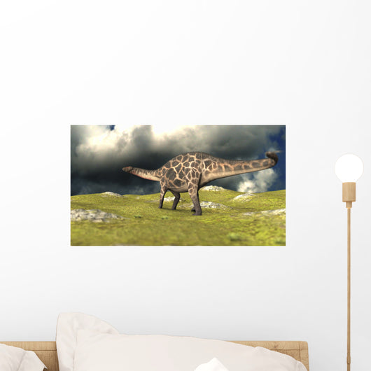Dicraeosaurus Walking across Field Wall Decal Design 3