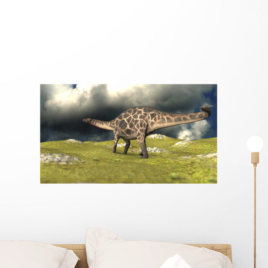Dicraeosaurus Walking across Field Wall Decal Design 3