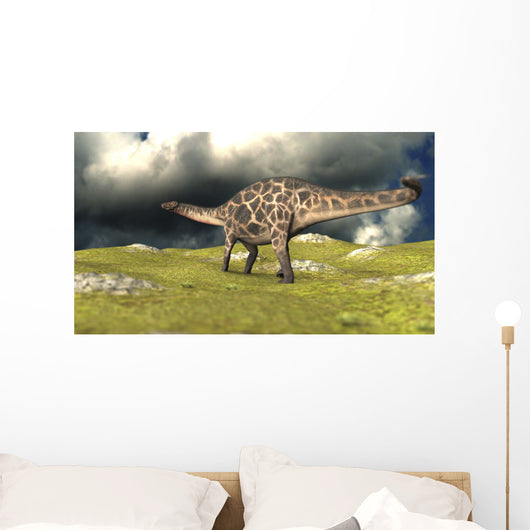 Dicraeosaurus Walking across Field Wall Decal Design 3