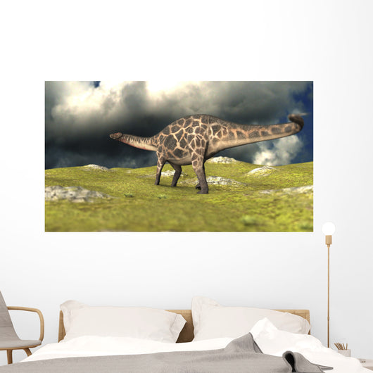 Dicraeosaurus Walking across Field Wall Decal Design 3