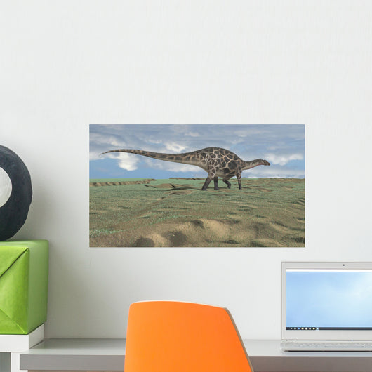 Dicraeosaurus Walking across Open Wall Decal Design 8