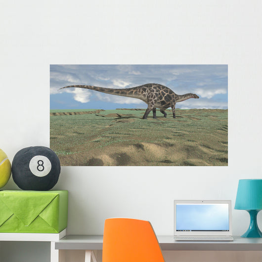 Dicraeosaurus Walking across Open Wall Decal Design 8