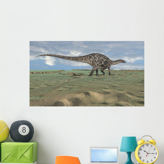 Dicraeosaurus Walking across Open Wall Decal Design 8