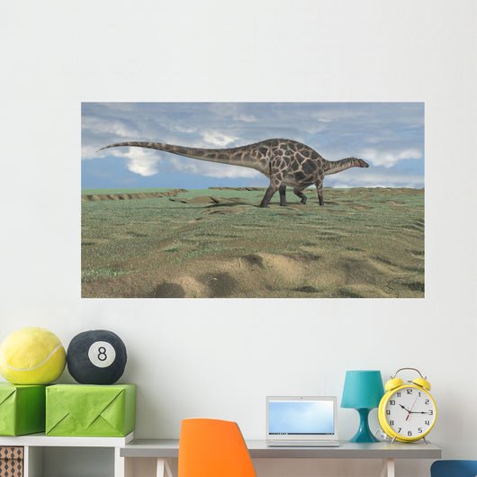 Dicraeosaurus Walking across Open Wall Decal Design 8