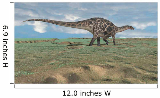 Dicraeosaurus Walking across Open Wall Decal Design 8