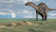 Dicraeosaurus Walking across Open Wall Decal Design 7