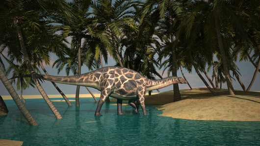Dicraeosaurus Grazing Tropical Climate Wall Decal Design 2