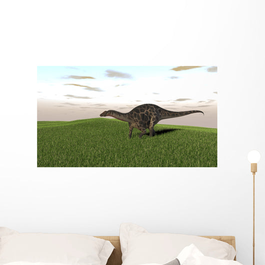 Dicraeosaurus Walking across Prehistoric Wall Decal Design 8