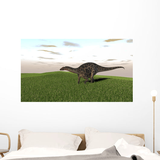 Dicraeosaurus Walking across Prehistoric Wall Decal Design 8