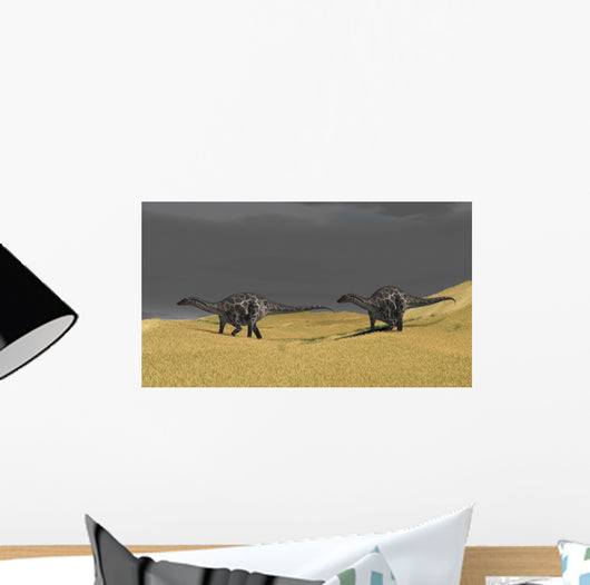 Dicraeosaurus Walking across Prehistoric Wall Decal Design 7