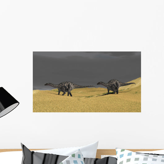 Dicraeosaurus Walking across Prehistoric Wall Decal Design 7