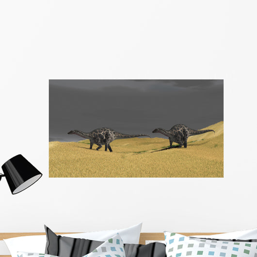Dicraeosaurus Walking across Prehistoric Wall Decal Design 7