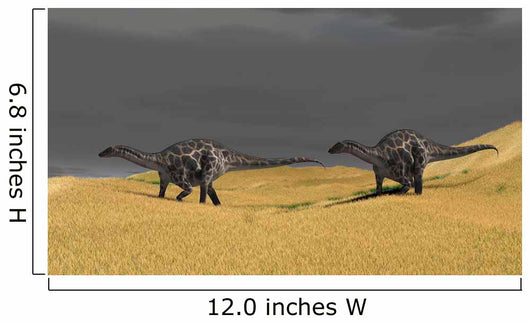 Dicraeosaurus Walking across Prehistoric Wall Decal Design 7