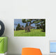 Dicraeosaurus Walking across Open Wall Decal Design 6